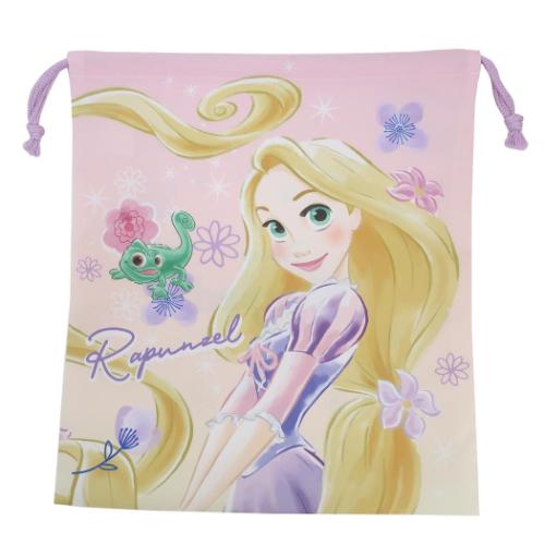 きんちゃくポーチ大 巾着袋 塔の上のラプンツェル ラベンダー 新入学 ディズニープリンセス アートウエ..