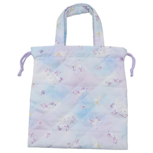 キルトミニ巾着 キルト巾着 巾着袋 ユニコーン 新入学 ニシオ 新学期準備雑貨 小物入れ メール便可