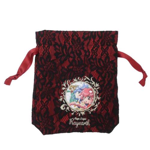 レースx刺繍巾着 巾着袋 魔法騎士レイアース 集合 マリモクラフト 小物入れ アニメメール便可