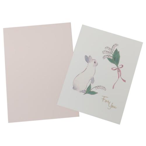 多目的ミニカード グリーティングカード 森山標子 すずらん MG-44 アクティブコーポレーション ギフトカード お祝い メール便可