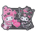 キャラクターステッカー ダイカットシール マイメロディ クロミ ピンクブラックパーティ なかよし サンリオ スモールプラネット デコシール 耐水性 メール便可