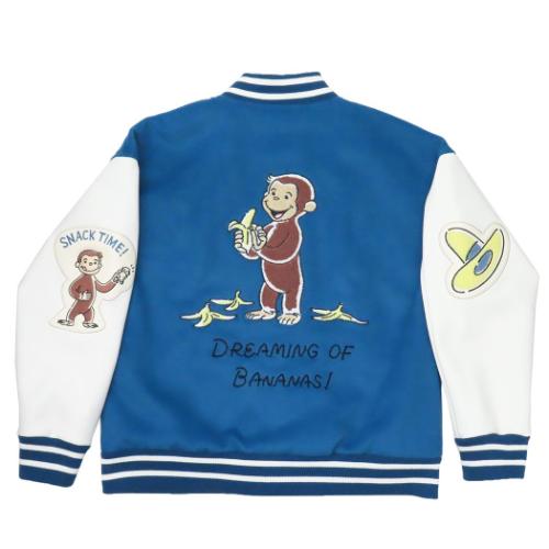 スタジャン アウター レディース おさるのジョージ ドリーミングバナナ L 丸眞 プレゼント スカジャン ..