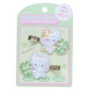 ボンボンドロップ 前髪クリップ ヘアアクセ ねこ クーリア ヘアクリップ かわいい メール便可