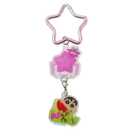 ゆらゆらクレーンキーホルダー キーリング クレヨンしんちゃん チョコビ ティーズファクトリー アクリルキーホルダー アクキー アニメメール便可