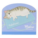 ダイカットメモ メモ帳 ねこハラ ブルー 新入学 ねこ 学研ステイフル 新学期準備文具 かわいい メール便可