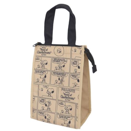 保冷保温マチ付きトート Sサイズ ランチバッグ スヌーピー コミックドーナツ ピーナッツ ナカジマ お弁..
