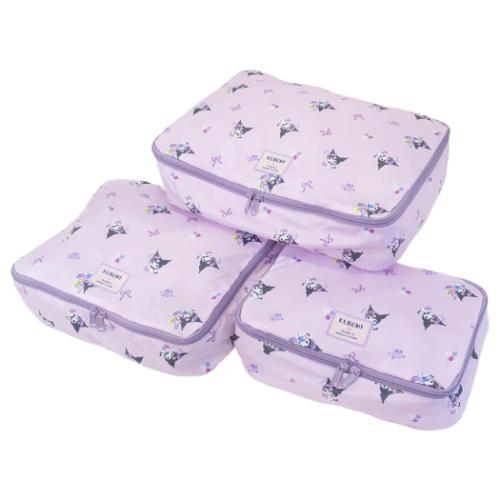 トラベルポーチ3点セット 旅行ポーチ クロミ クロミのおでかけ サンリオ 丸眞 小物入れ 整理 収納