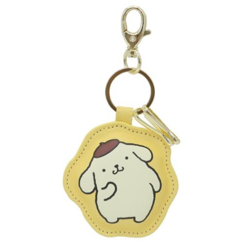 ミラー付きぷっくりキーリング キーホルダー ポムポムプリン サンリオ カミオジャパン 鍵ホルダー メー..