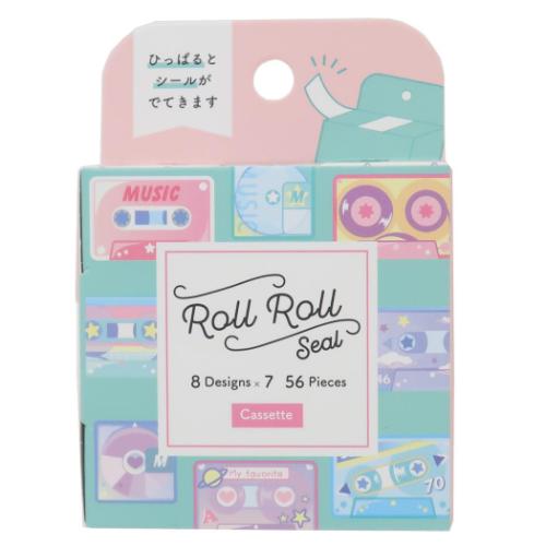 ROLLROLL SEAL ロールシール CASSETTE カミオジャパン デコシール かわいい メール便可