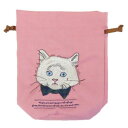 キャットキンチャクポーチ 巾着袋 PK NORWEGIAN ねこアミナコレクション 小物入れ かわいい メール便可