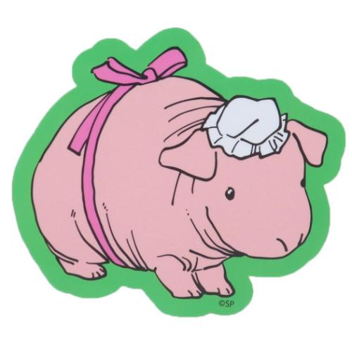 キャラクターステッカー ダイカットシール ラブリーフレンズ スキニーギニアピッグさん スモールプラネ..