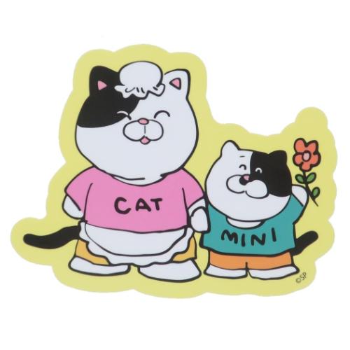 キャラクターステッカー ダイカットシール ラブリーフレンズ ねこ親子 スモールプラネット ダイカット..