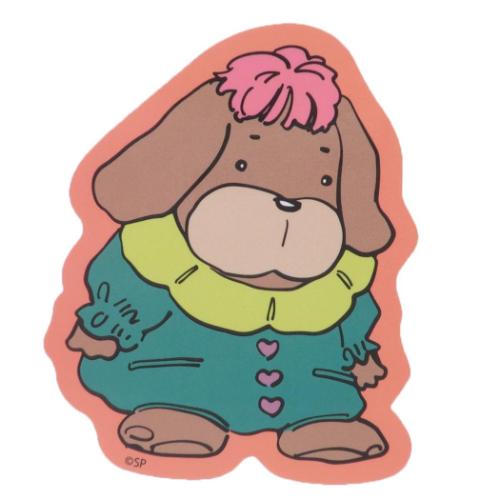 キャラクターステッカー ダイカットシール ラブリーフレンズ いぬ ぬいぐるみ スモールプラネット ダイ..