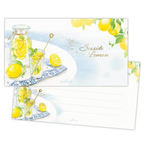 一筆箋 便箋 シーサイドレモン 日本ホールマーク 手紙 便せん おしゃれ メール便可