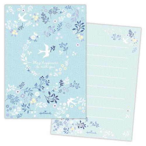 ひとことふたこと箋 便箋 ひとこと幸福の鳥 日本ホールマーク ミニ便せん メモ帳 おしゃれ メール便可