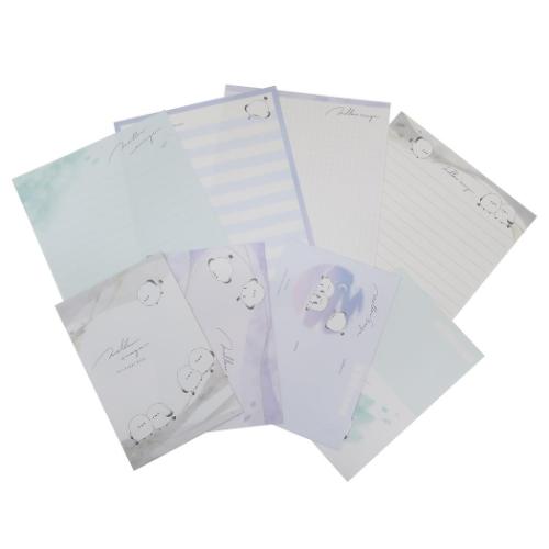 ソーメニーレター レターセット ずっとシマエナガ メロウエナガ カミオジャパン 手紙セット 便箋＆封筒 かわいい メール便可