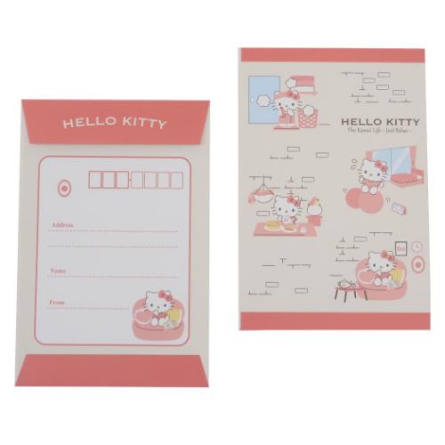 レターセット 手紙セット ハローキティ かわいいくらし サンリオ 山野紙業 便箋 封筒 シール メール便可