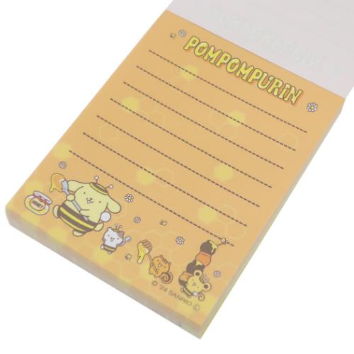ミニメモ ミニミニメモ メモ帳 ポムポムプリン ハチ サンリオ 山野紙業 新学期準備文具 かわいい メール便可