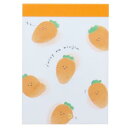 ミニメモ ミニミニメモ メモ帳 ジューシーなおやさい にんじん カミオジャパン 新学期準備文具 かわいい メール便可
