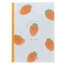 B5クリア方眼ノート 方眼ノート ジューシーなおやさい にんじん カミオジャパン 新学期準備文具 かわいい メール便可