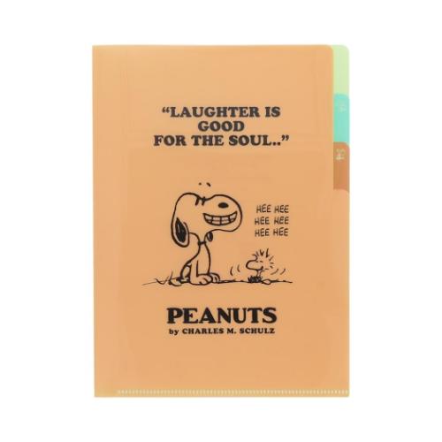 クリアファイルA5 3P ポケットファイル スヌーピー PNAT11 オレンジ ピーナッツ サンスター文具 新学期..