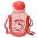 ワンプッシュストローボトル 水筒 ハローキティ 530ml うしろうしろ サンリオ スケーター 子供 遠足