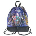 2層ナップサック プールバッグ シンカリオン クロ マルヨシ 海プール レジャー用品 男の子 アニメ