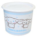 ワンタッチシール容器M 保存容器 シナモロール お友だち サンリオ スケーター 800ml 密閉容器 ワンプッシュ 電子レンジ可