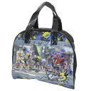 ビーチバッグ ボストンバッグ プールバッグ スプラトゥーン3 ブラック サンアート 海プール レジャー用品 男の子