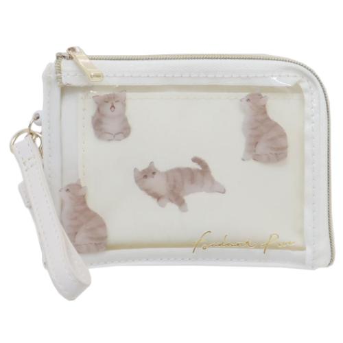 デイリーポーチ 小銭入れ＆定期入れ フォンダンピュール ネコ クーリア パスケース コインケース ICカ..