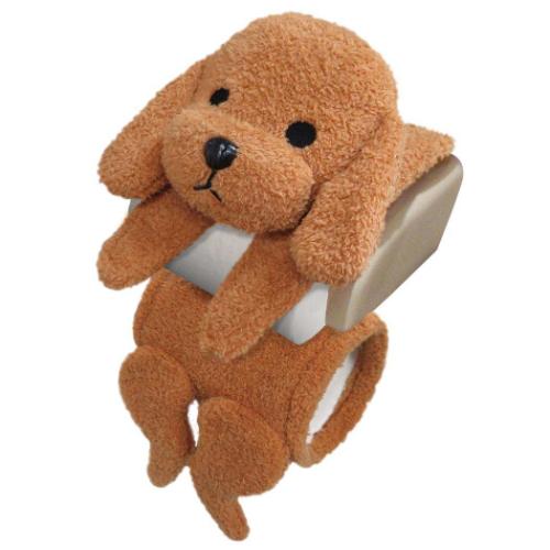 トイレットペーパーカバー トイレ用品 プードル いぬ 三金商事 MEIHO トイレットペーパーホルダーカバ..