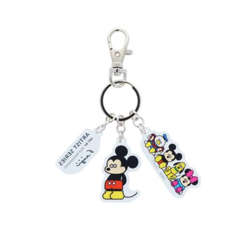 3連アクリルキーホルダー キーリング ディズニーx松本セイジ C ディズニー サンスター文具 プレゼント ..