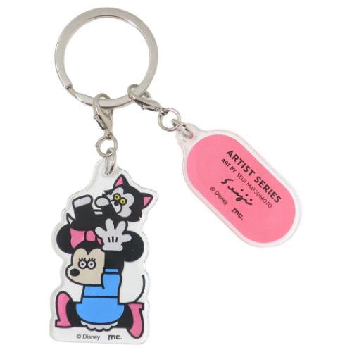 2連アクリルキーホルダー キーリング DISNEYx松本セイジ ミニー ディズニー マリモクラフト アクキー メール便可
