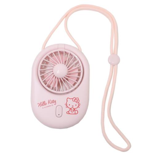 ハンズフリーファン 携帯用扇風機 ハローキティ サンリオ カミオジャパン 熱中症対策 USB充電