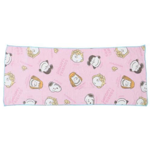 クイックドライ ビッグフェイスタオル 速乾フェイスタオル スヌーピー PK SNOOPY＆FRIENDS ピーナッツ ..