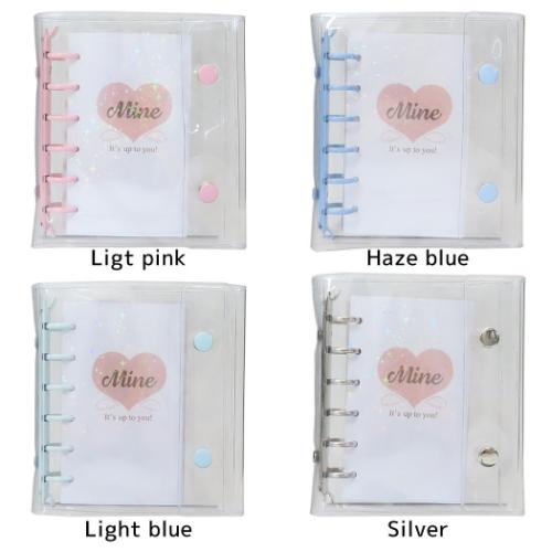 システム手帳M6バインダーセット バインダー Mine S＆C メモ帳 シール帳 メール便可