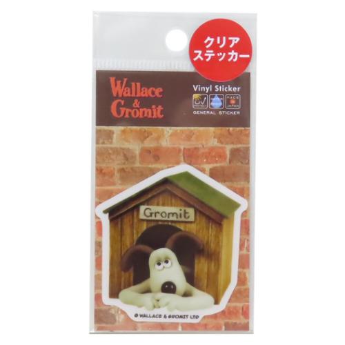 ダイカットクリアミニステッカー ビニールシール ウォレスとグルミット ひとやすみ ゼネラルステッカー 耐水耐光 デコステッカー メール便可