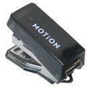 コンパクトステープラー ミニホッチキス MOTiON ブラック カミオジャパン 新学期準備文具 シンプル メール便可