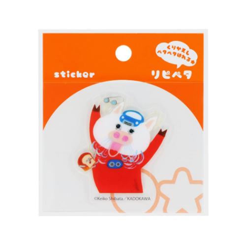 リピペタ ステッカー パンどろぼう L サンスター文具 貼って剥がせる ダイカット 絵本メール便可