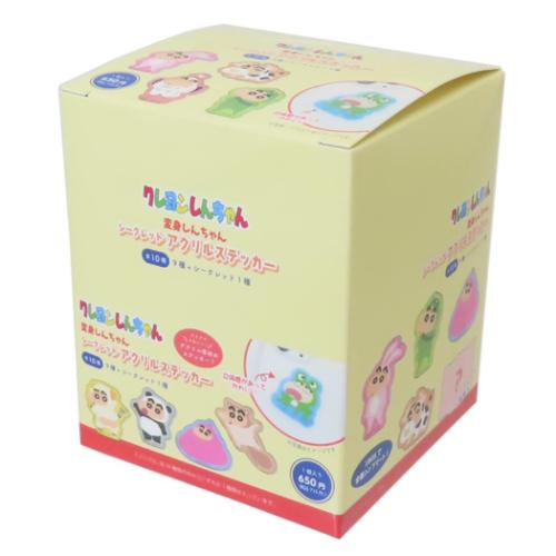 シークレットアクリルステッカー 全10種 10個入セット キャラクターステッカー クレヨンしんちゃん 変身しんちゃん ティーズファクトリー コレクション雑貨 まとめ買い アニメ