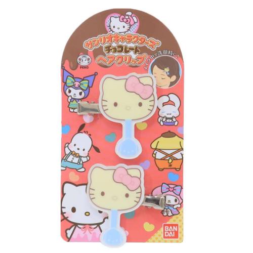 ヘアクリップ 2個セット ヘアアクセ ハローキティ Vol.2 サンリオキャラクターズチョコレート サンリオ バンダイ 前髪クリップ メール便可