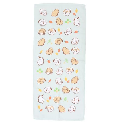 片面ガーゼプリントロングタオル フェイスタオル ロップイヤーMT アニマル ミントイン 新生活 かわいい メール便可 片面ガーゼプリントロングタオル フェイスタオル ロップイヤーMT アニマル ミントイン 新生活 かわいい メール便可