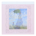 メモパッド スクエア メモ帳 DAILY MUSEUM 散歩 日傘をさす女性 Green Flash 新学期準備文具 モネ 名画 メール便可