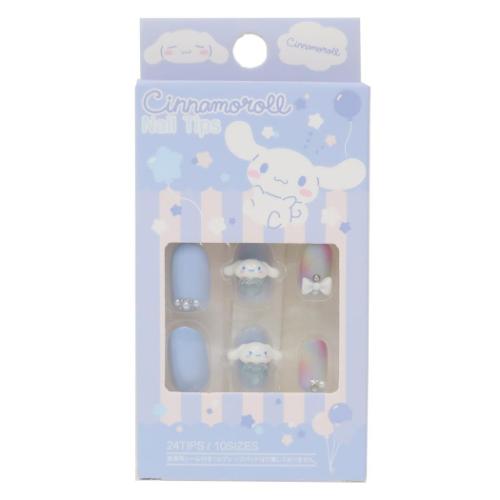 ネイルチップ コスメ雑貨 シナモロール サンリオ サンタン ネイルアート 付け爪 おしゃれ メール便可