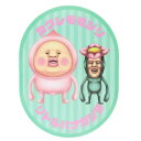 キャラクターステッカー ダイカットシール こびとづかん カクレモモジリ&リトルハナガシラ スモールプラネット ダイカットビニールステッカー デコシール 耐水性 メール便可
