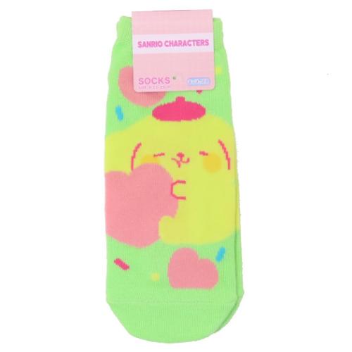 レディースソックス 女性用靴下 ポムポムプリン ぷにきゅきゅ サンリオ スモールプラネット キャラックス 大人向け メール便可