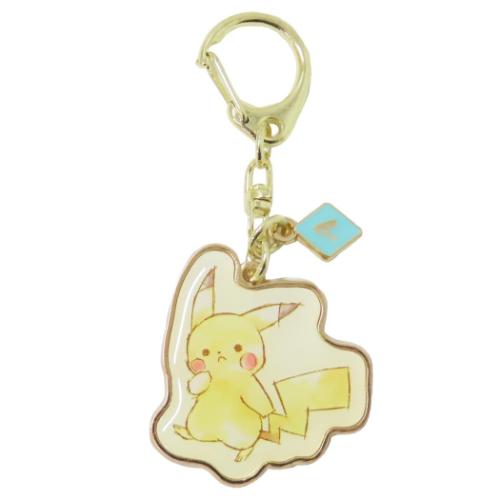 【ポイント10倍 & クーポン！】ピカチュウイニシャルキーホルダー キーリング ポケットモンスター A ポケモン カミオジャパン プレゼント メール便可