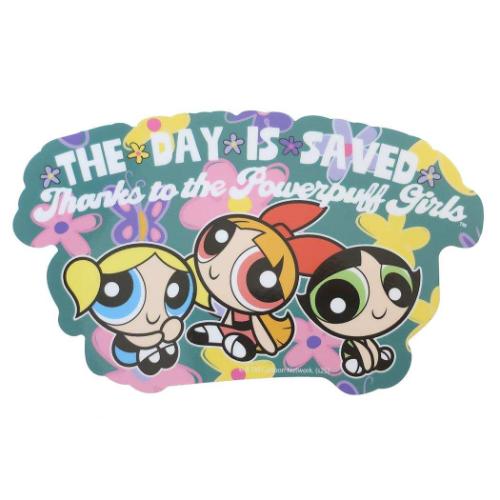 アウトドアステッカー ビッグシール パワーパフガールズ GR スモールプラネット ビニールステッカー デコシール 耐水性 耐候性 メール便可