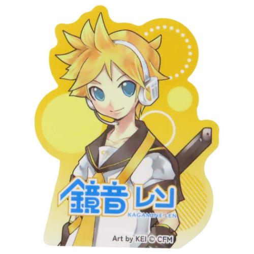 ステッカー ダイカットシール 初音ミク 鏡音レン ピアプロキャラクターズ ケイカンパニー デコシール ..