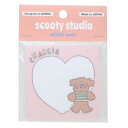 ふせん 付箋 scooty studio Charlie2 square フロンティア 事務用品 伝言 かわいい メール便可